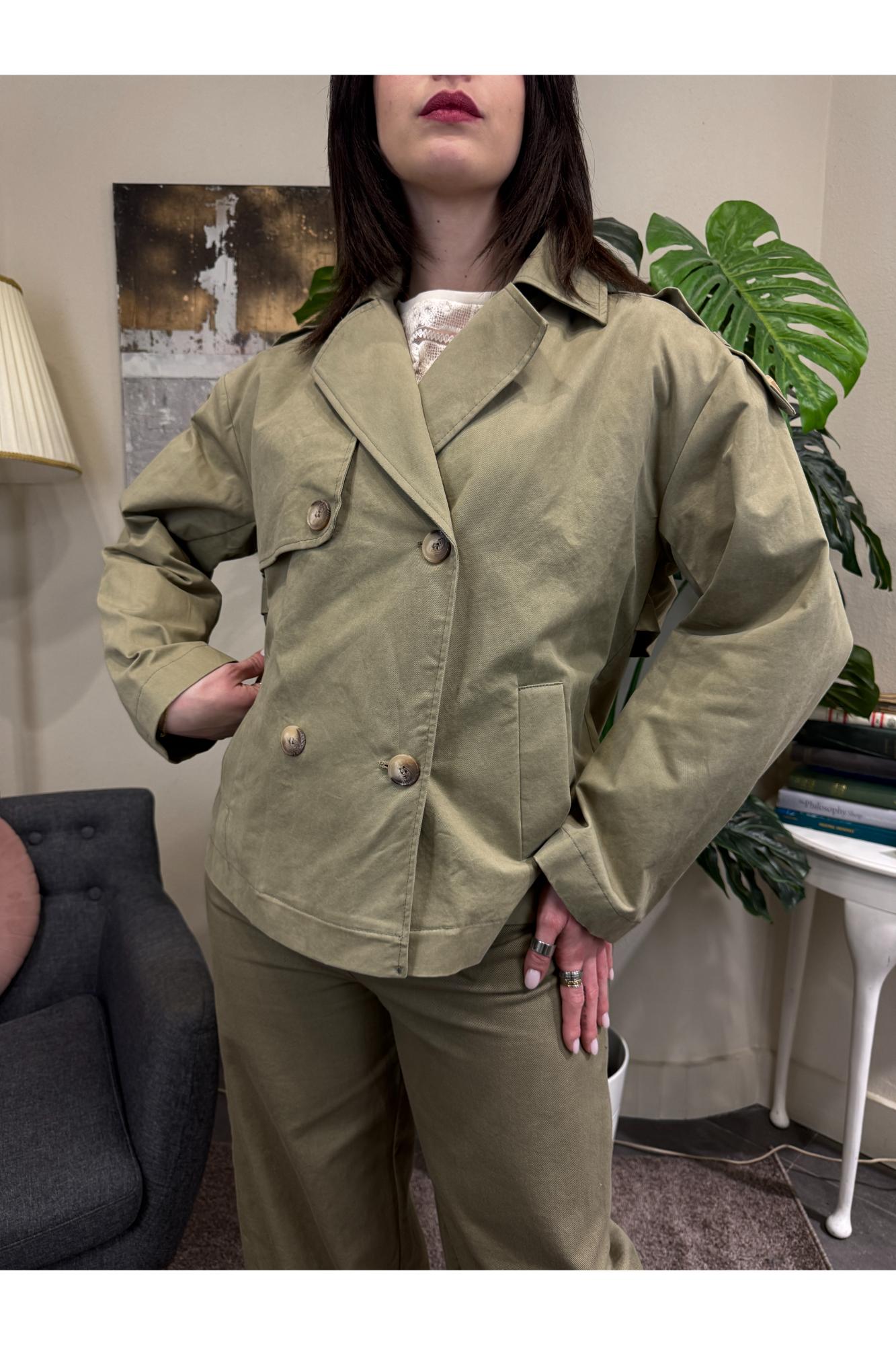 SUSY MIX Trench corto Susy mix Verde