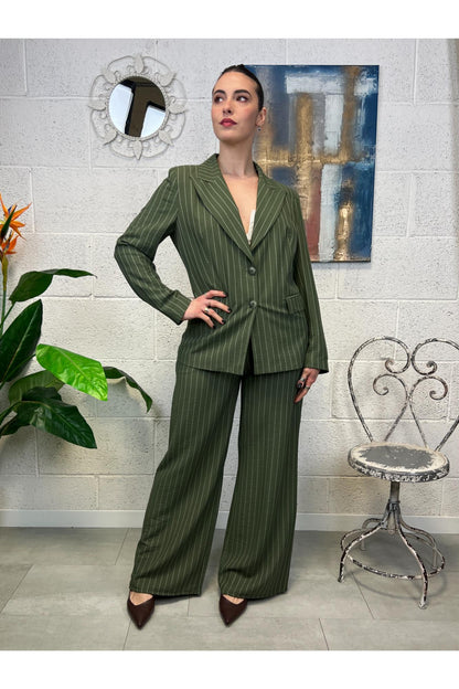 SUSY MIX Giacca gessata Susy mix Verde