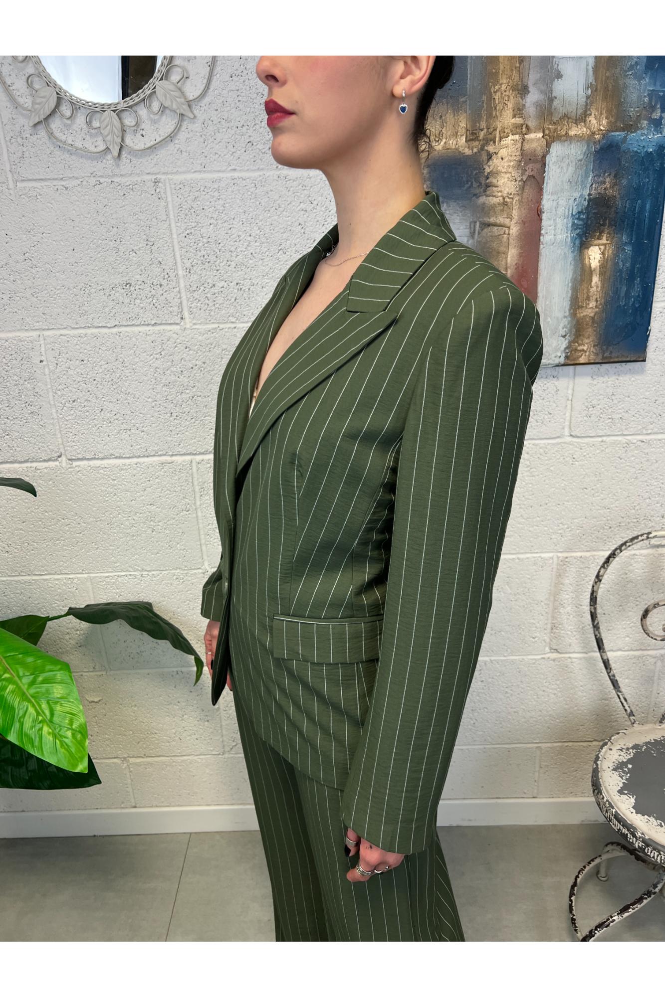 SUSY MIX Giacca gessata Susy mix Verde