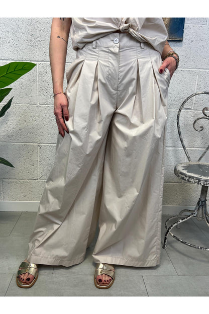SUSY MIX Pantalone palazzo Susy mix Beige