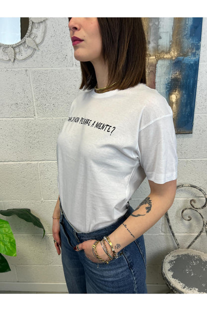 SUSY MIX T-shirt con scritta Susy mix Bianco