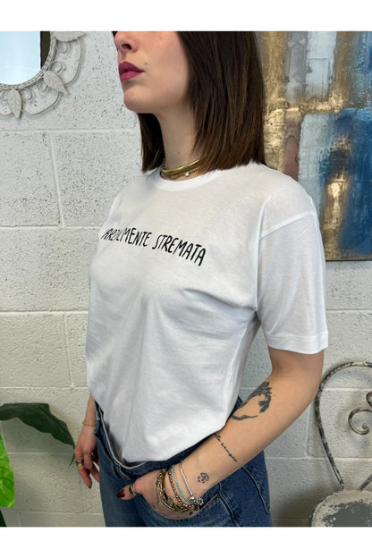 SUSY MIX T-shirt con scritta Susy mix Bianco