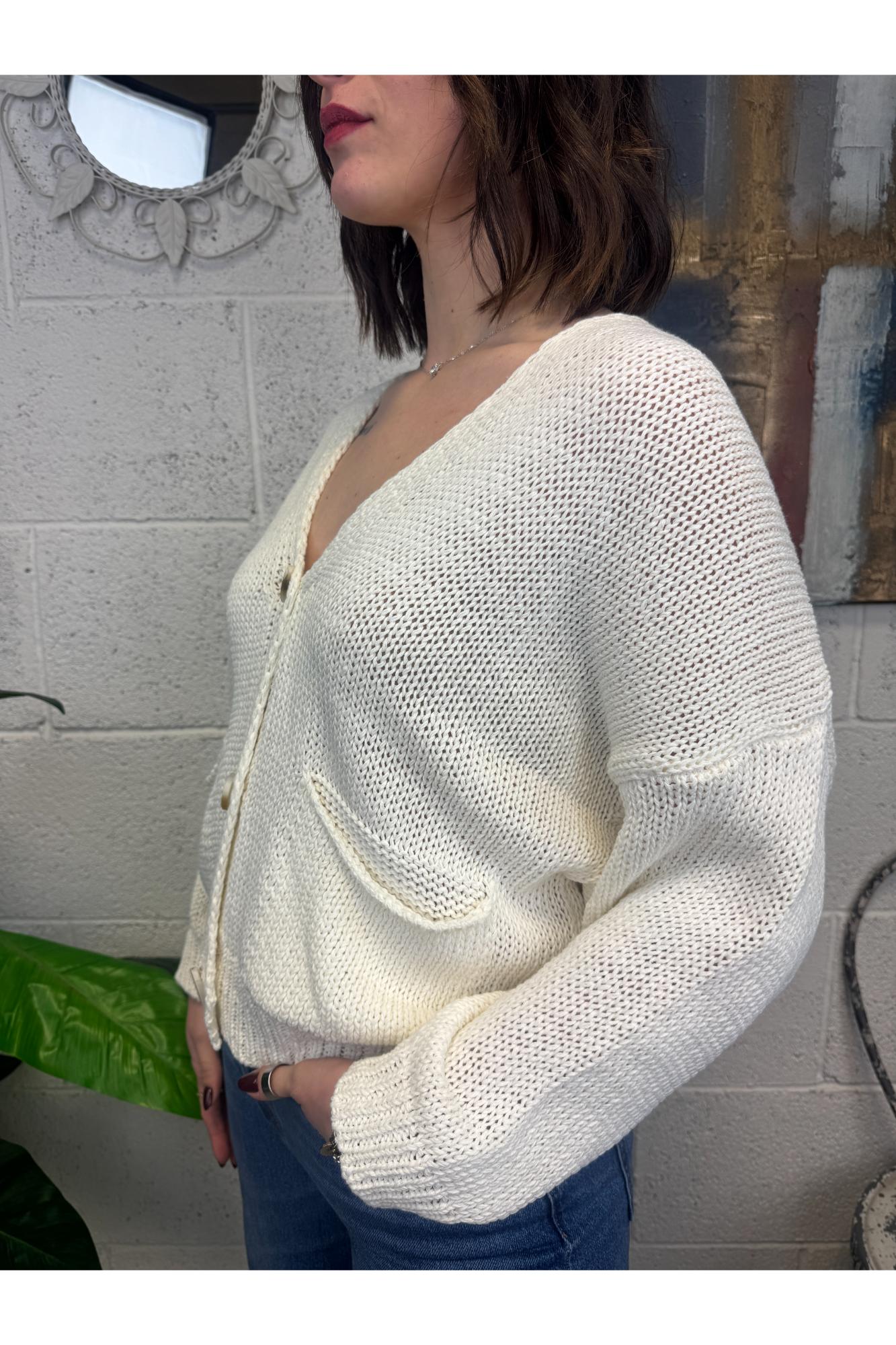 SUSY MIX Cardigan morbido Susy mix Crema