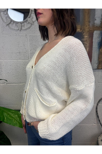 SUSY MIX Cardigan morbido Susy mix Crema