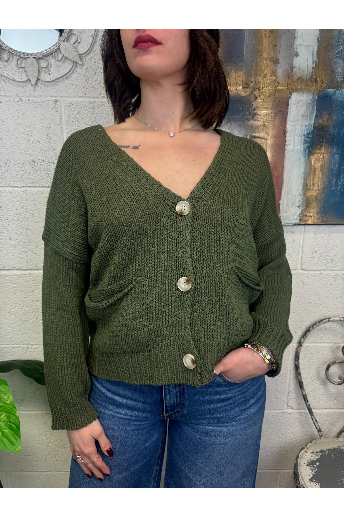 SUSY MIX Cardigan morbido Susy mix Verde