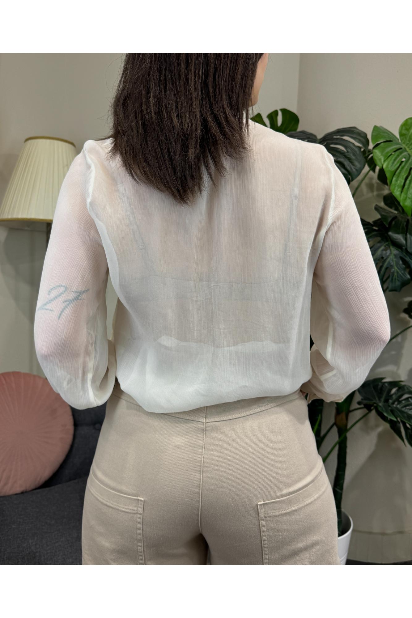SUSY MIX Camicia velata Susy mix Burro