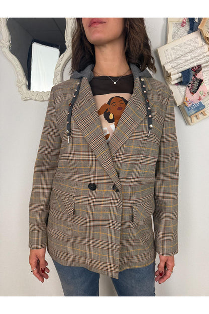 DIXIE Giacca doppio petto con cappuccio staccabile Dixie Multicolor