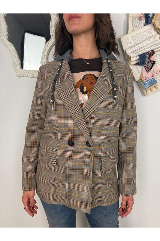 DIXIE Giacca doppio petto con cappuccio staccabile Dixie Multicolor