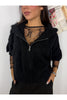 maglione con zip manica corta dixie m277b044a 20967035