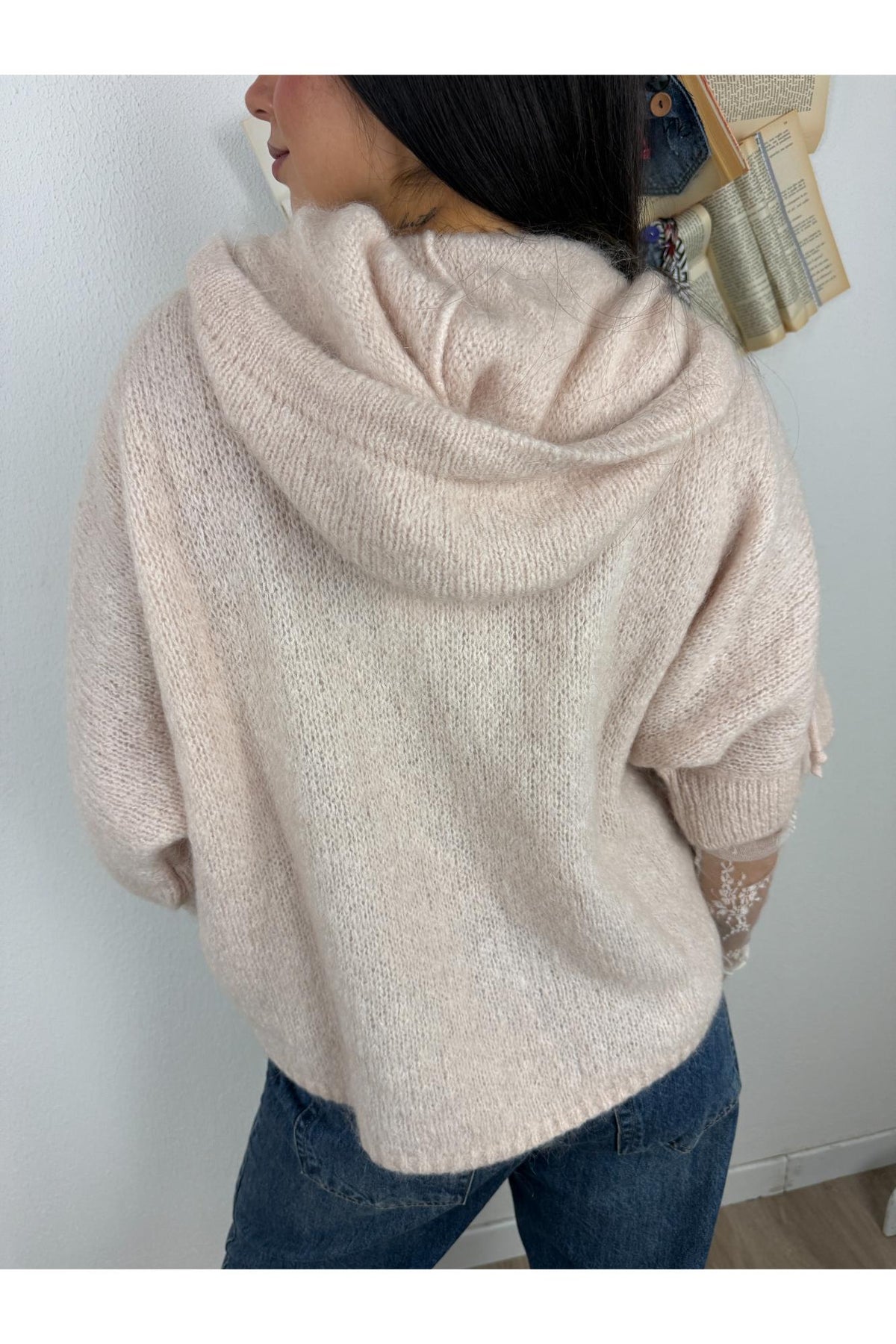 DIXIE Maglione con zip manica corta Dixie Panna