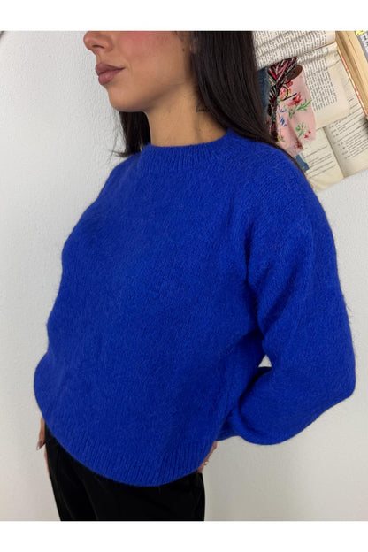 DIXIE Maglione girocollo a scatoletta Dixie Blu