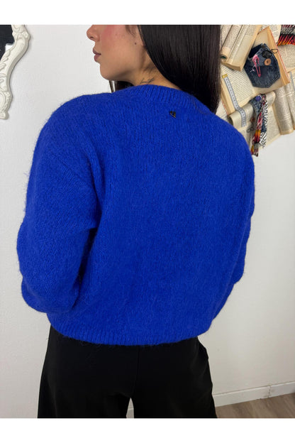 DIXIE Maglione girocollo a scatoletta Dixie Blu