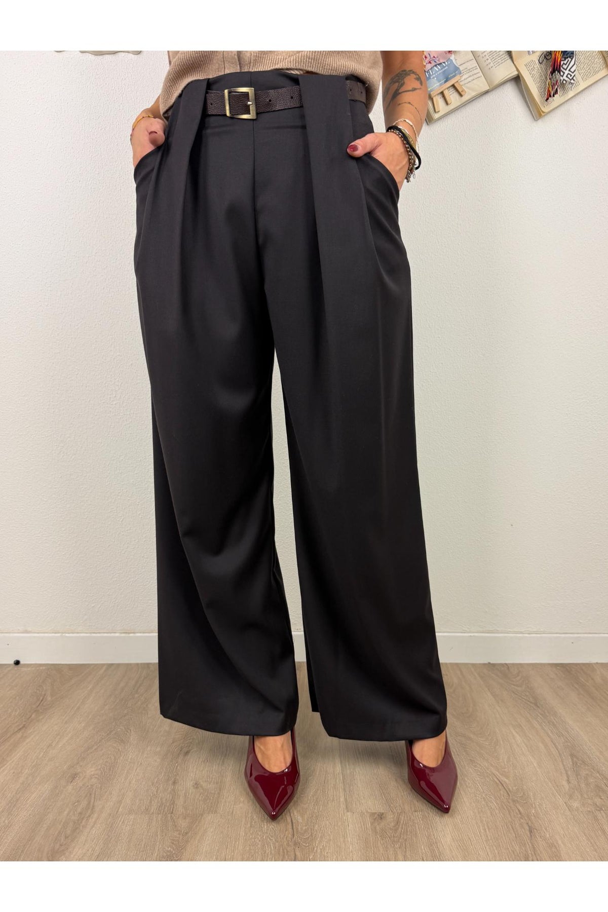 DIXIE Pantalone con pence passante Dixie Moro