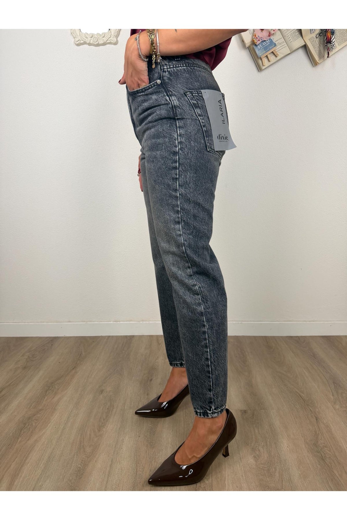 DIXIE Jeans dritto scolorito dark Dixie Denim