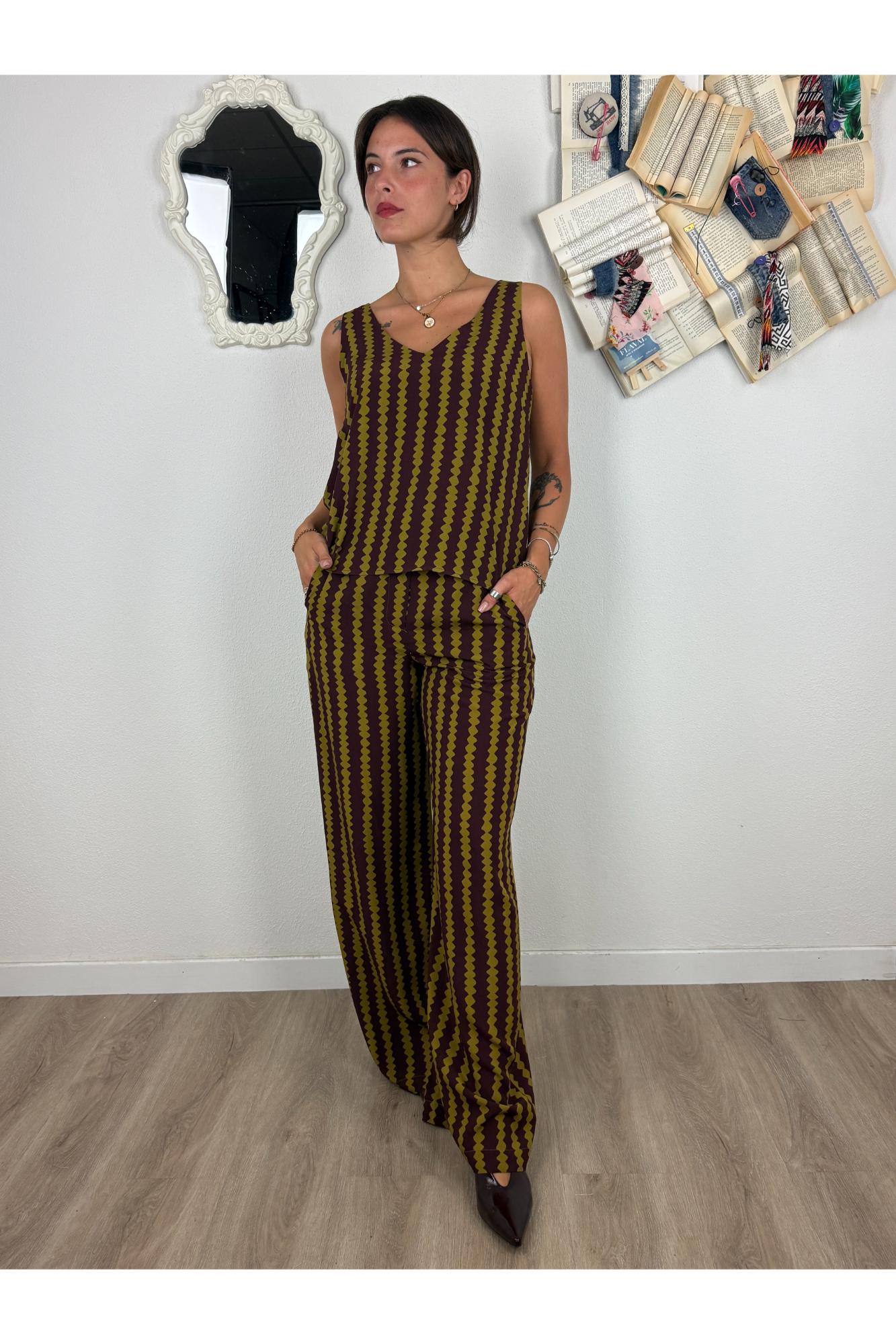 DIXIE Pantalone ondina Dixie Olio