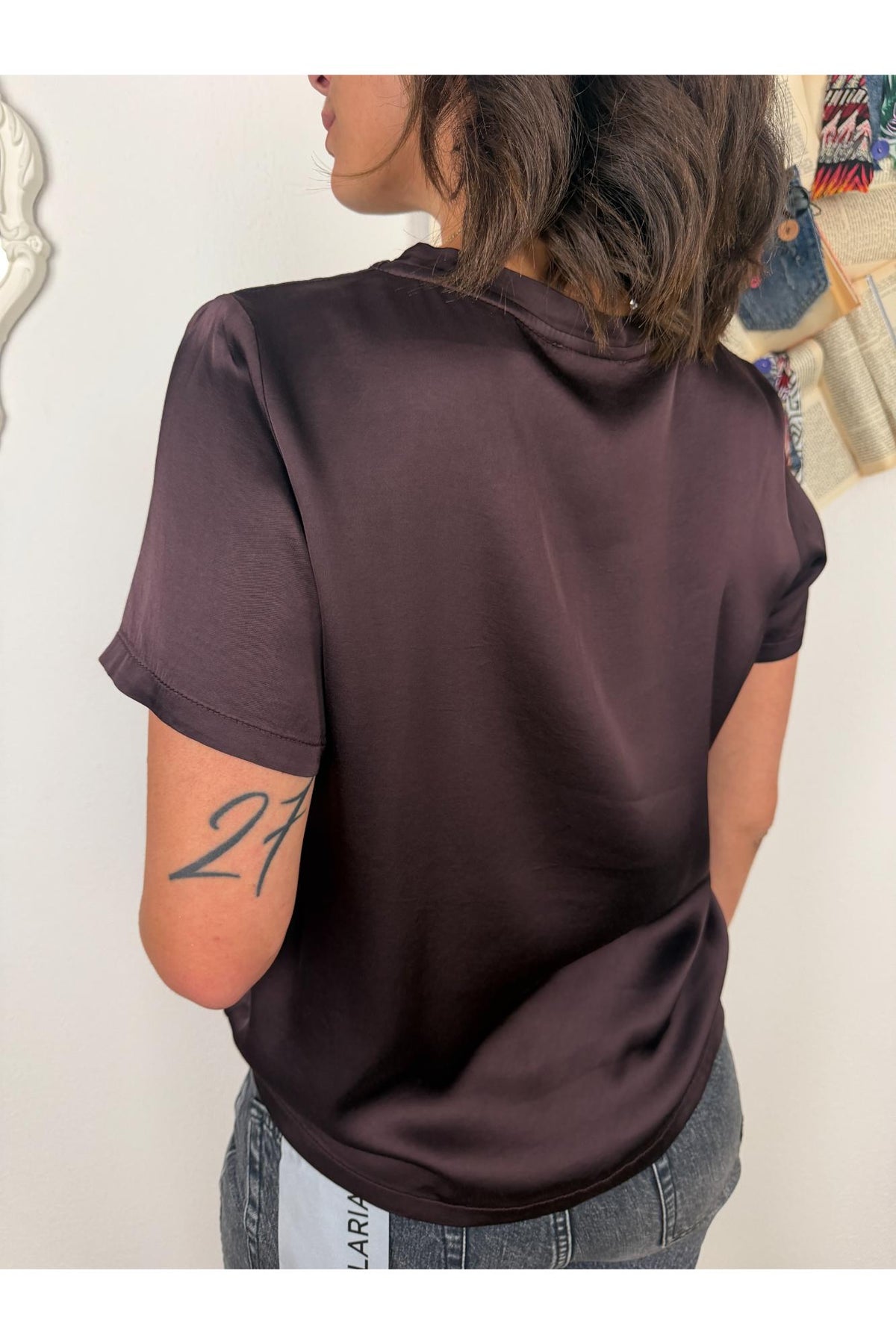 DIXIE Dixie- Maglia manica corta girocollo Bruciato