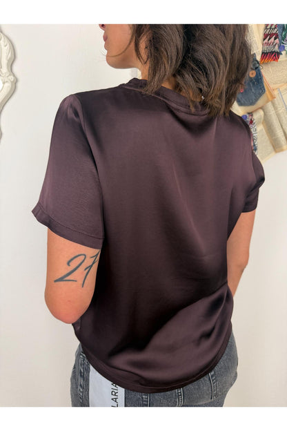 DIXIE Dixie- Maglia manica corta girocollo Bruciato