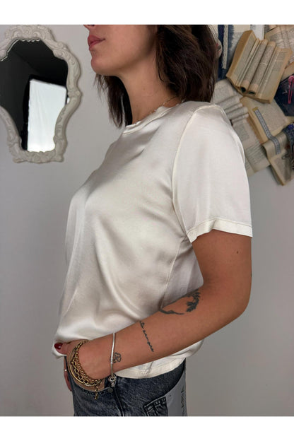 DIXIE Dixie- Maglia manica corta girocollo Burro