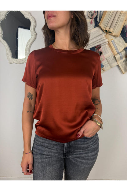 DIXIE Dixie- Maglia manica corta girocollo Ruggine