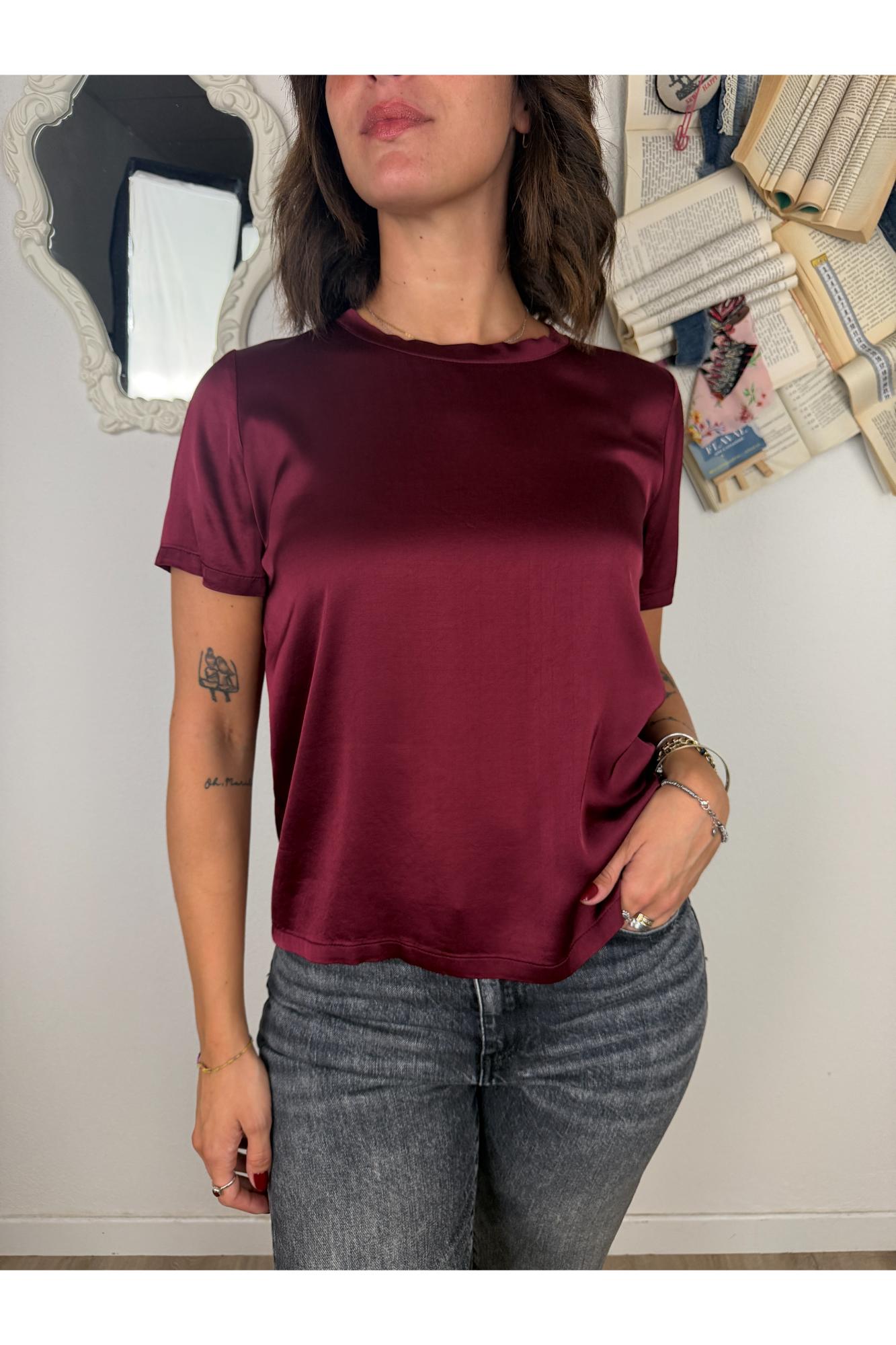 DIXIE Dixie- Maglia manica corta girocollo Vinaccia