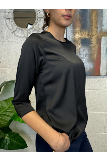IMPERIAL Blusa girocollo manica 3/4 Imperial Nero