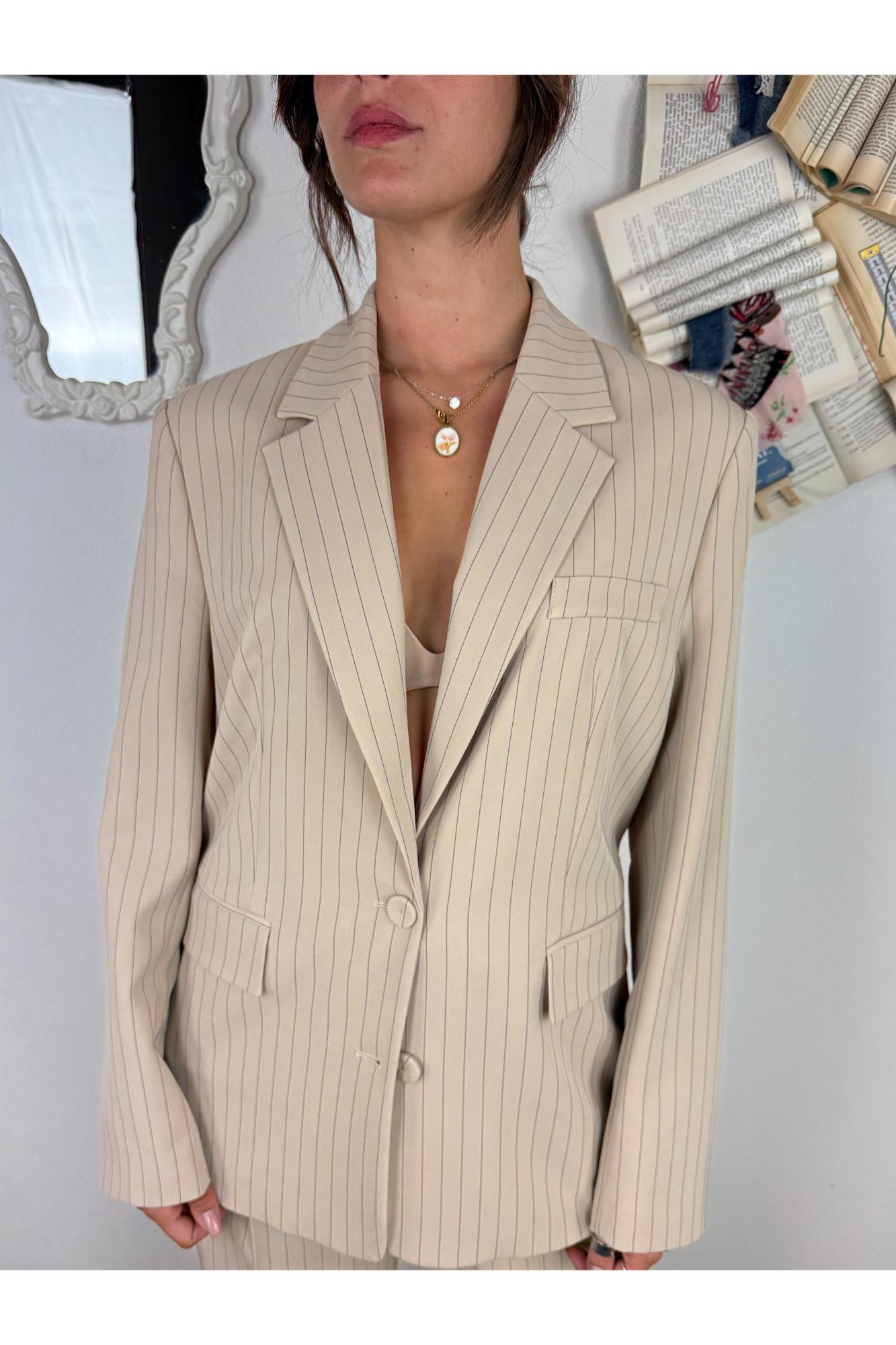 IMPERIAL Giacca gessata Imperial Beige