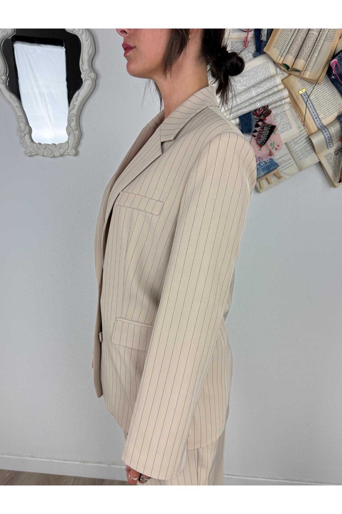 IMPERIAL Giacca gessata Imperial Beige