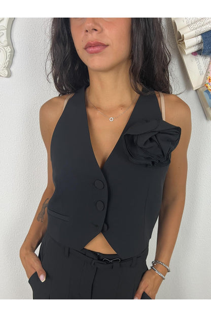 IMPERIAL Gilet corto Imperil Nero