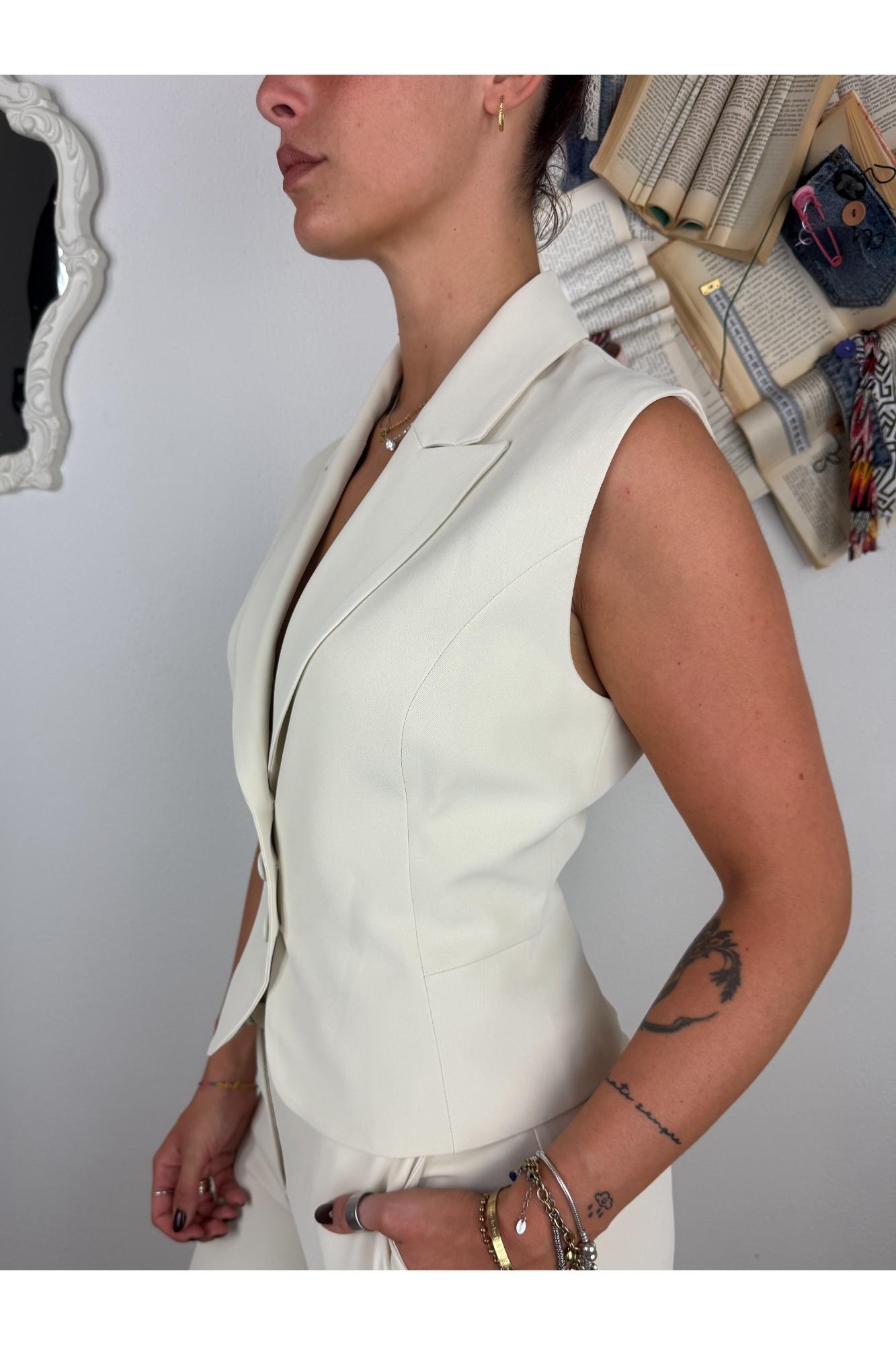IMPERIAL Gilet tre bottoni Imperial Marmo