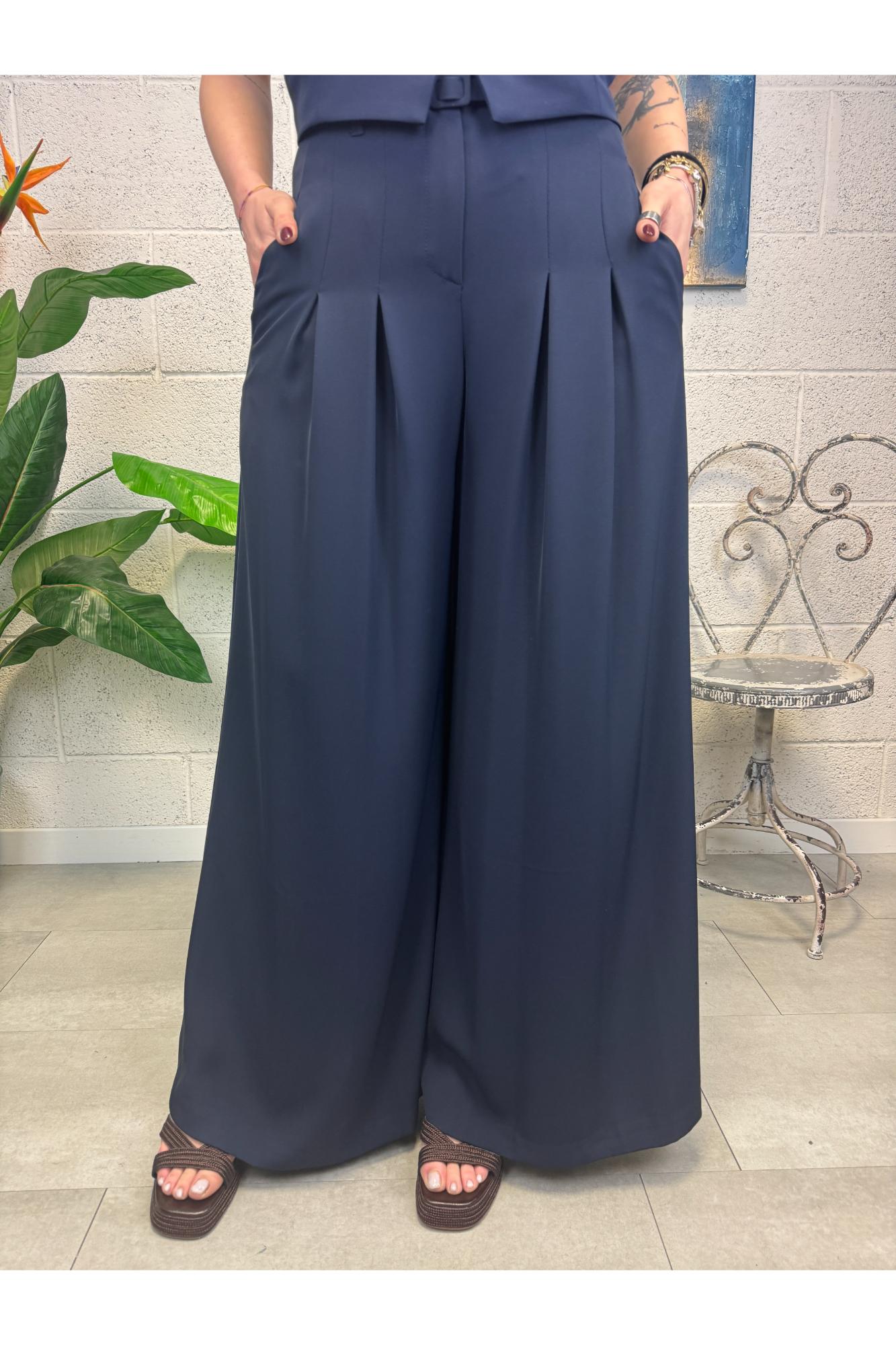 IMPERIAL Pantalone a palazzo Imperial Blu