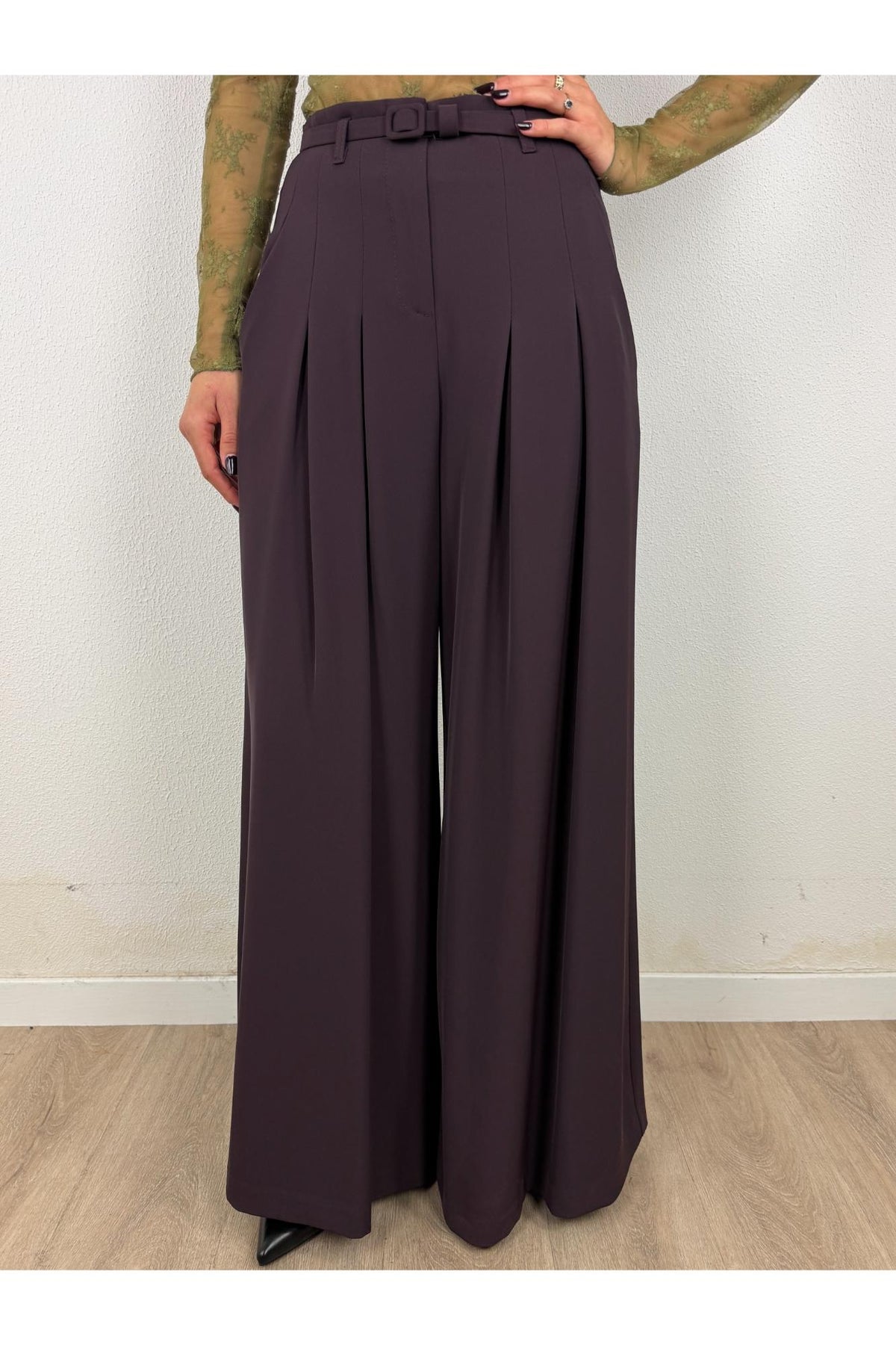 IMPERIAL Pantalone a palazzo Imperial Plum