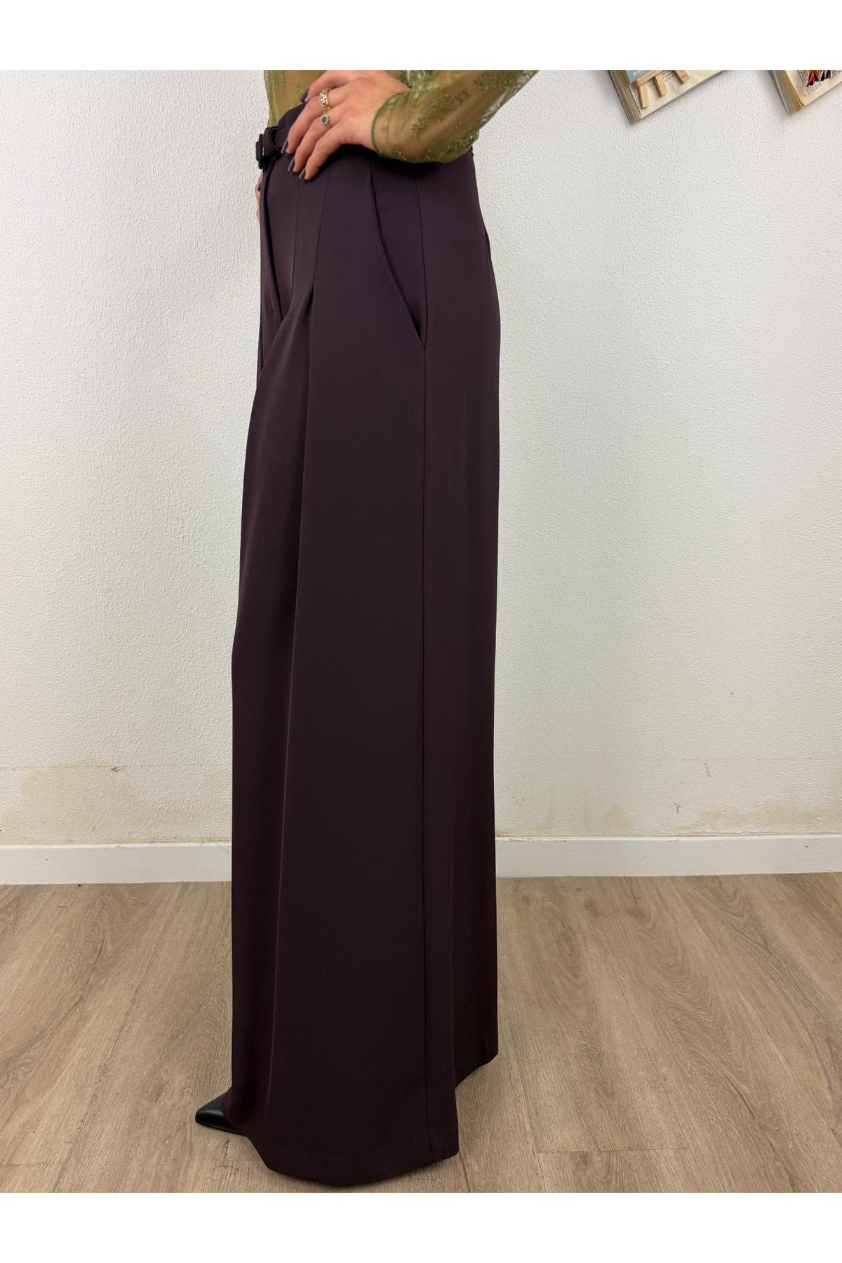 IMPERIAL Pantalone a palazzo Imperial Plum