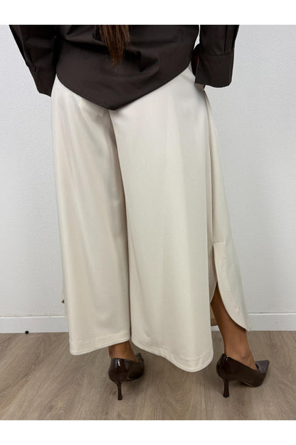 IMPERIAL Pantalone palazzo corto Imperial Marmo