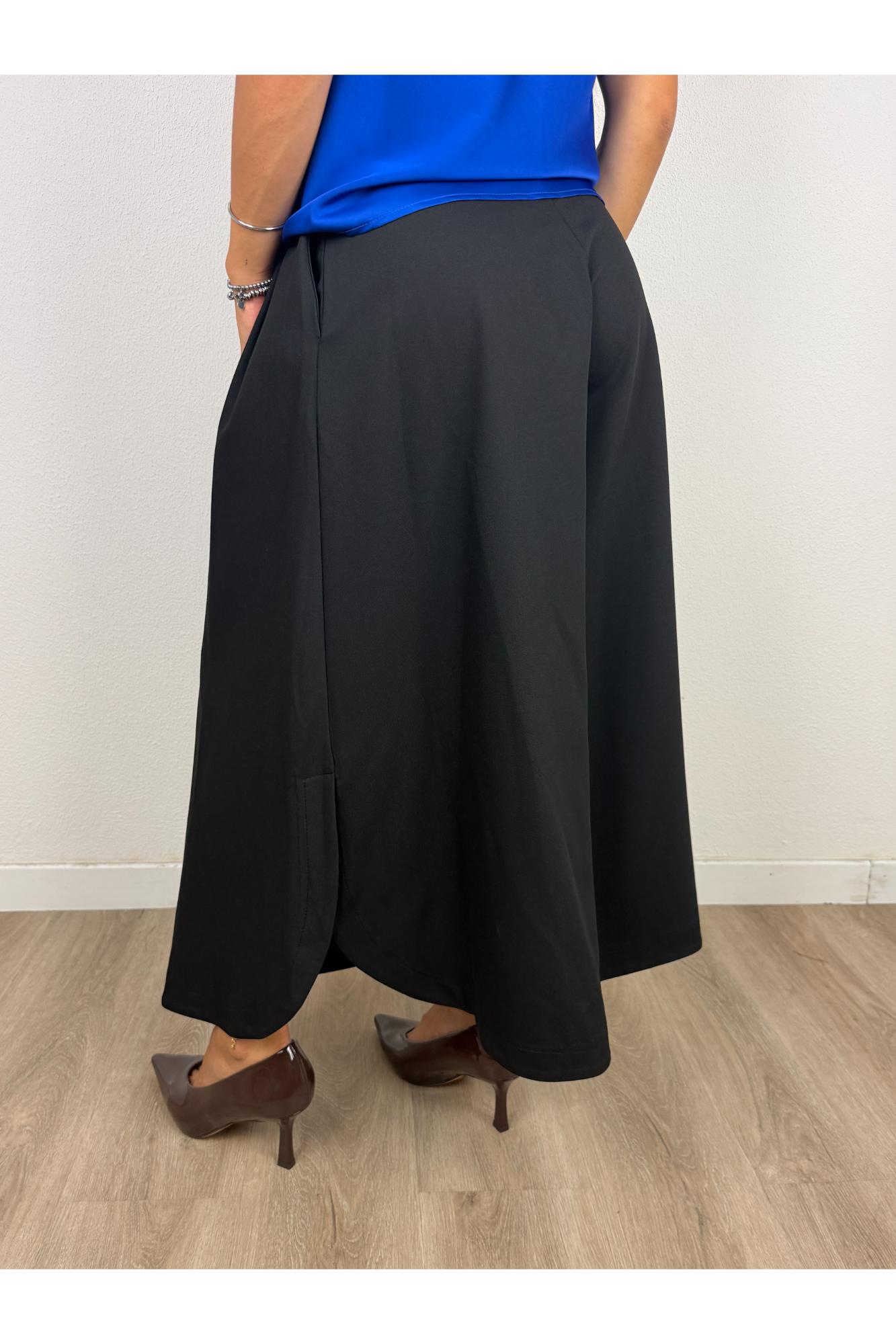 IMPERIAL Pantalone palazzo corto Imperial Nero