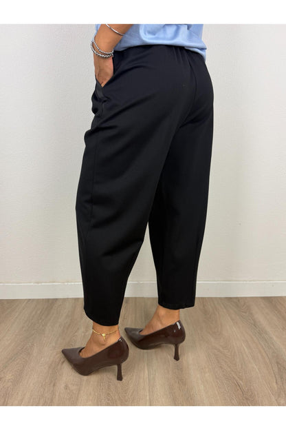 IMPERIAL Pantalone uovo con bande Imperial Nero