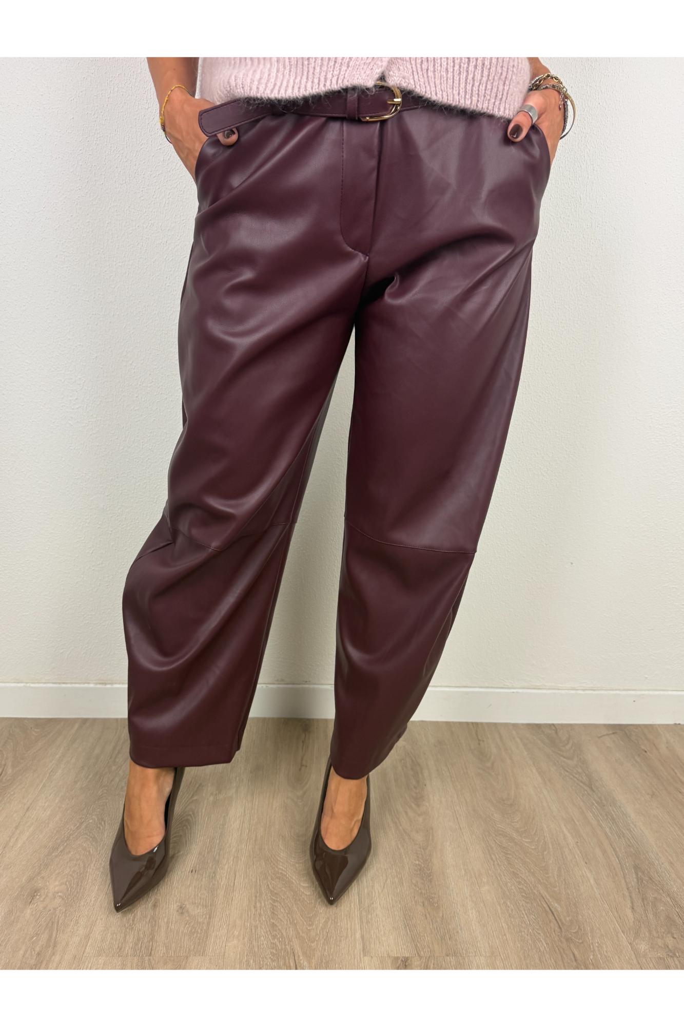 IMPERIAL Pantalone eco pelle Imperial Amarone