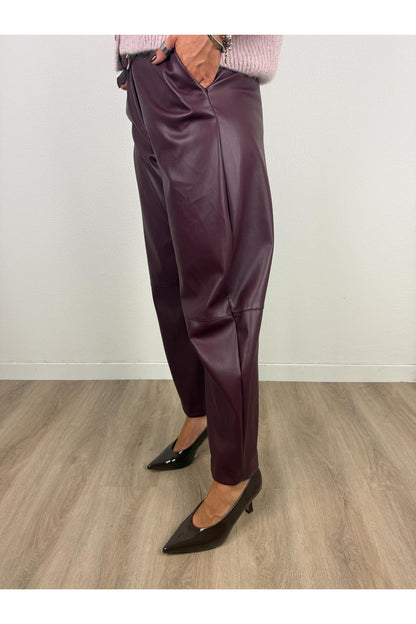IMPERIAL Pantalone eco pelle Imperial Amarone