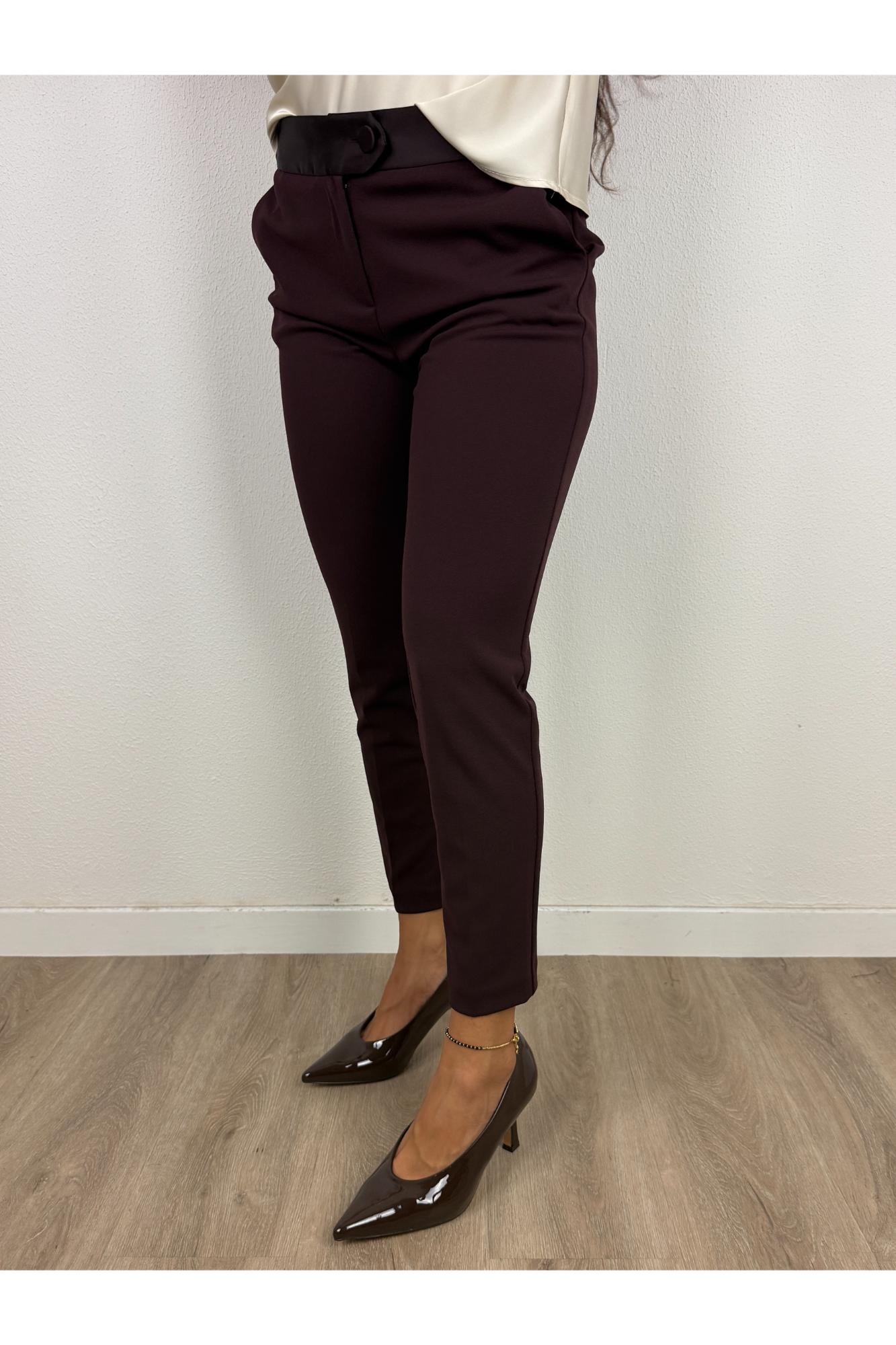 IMPERIAL Pantalone sigaretta Imperial Plum