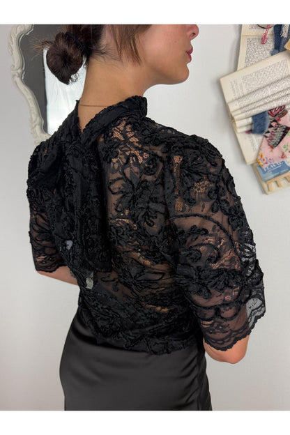 IMPERIAL Maglia in pizzo di ciniglia Imperial Nero