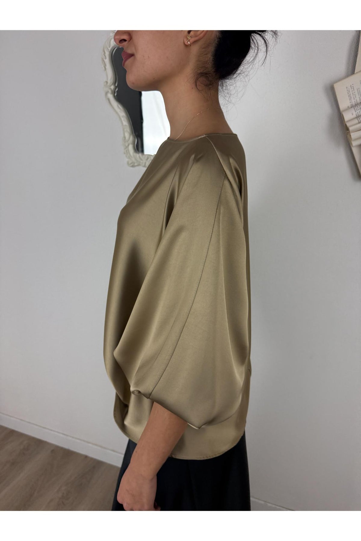 IMPERIAL Blusa manica palloncino Imperial Beige