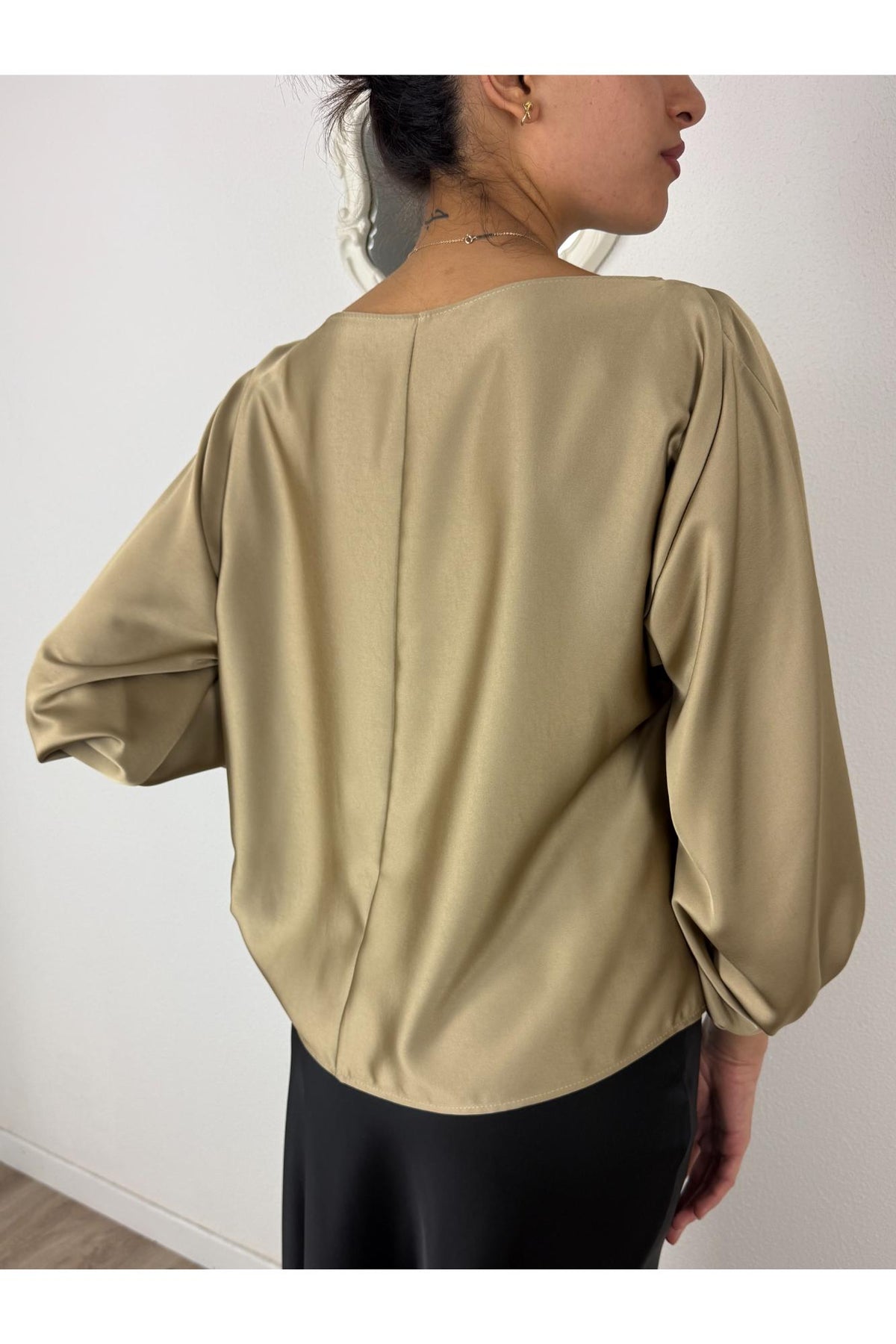 IMPERIAL Blusa manica palloncino Imperial Beige