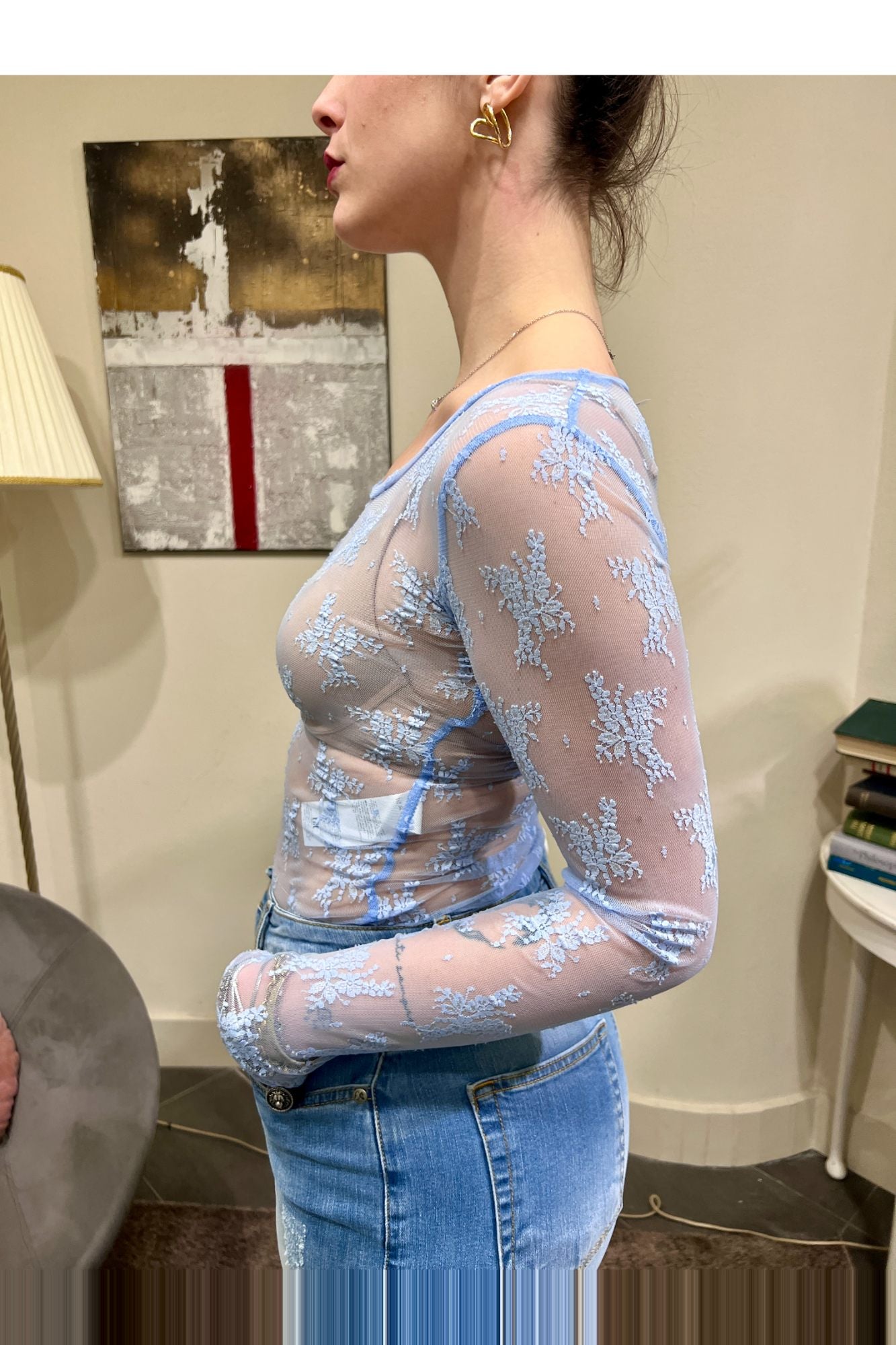 IMPERIAL Maglia pizzo Imperial Pervinca