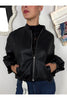 bomber corto in ecopelle intrecciato imperial vhv3mdq 29722228