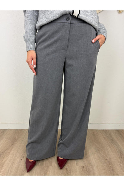 LE STREGHE Pantalone palazzo taglio uomo Le streghe Grigio