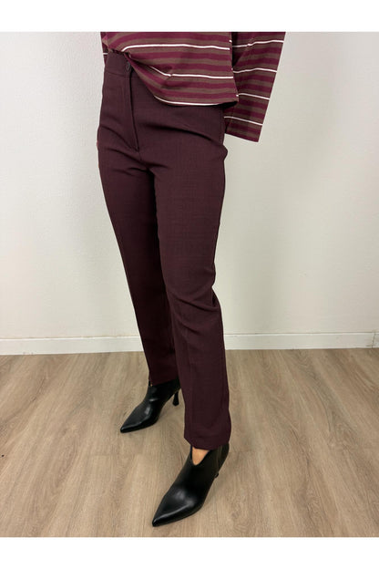 LE STREGHE Pantalone dritto Le streghe Melanzana