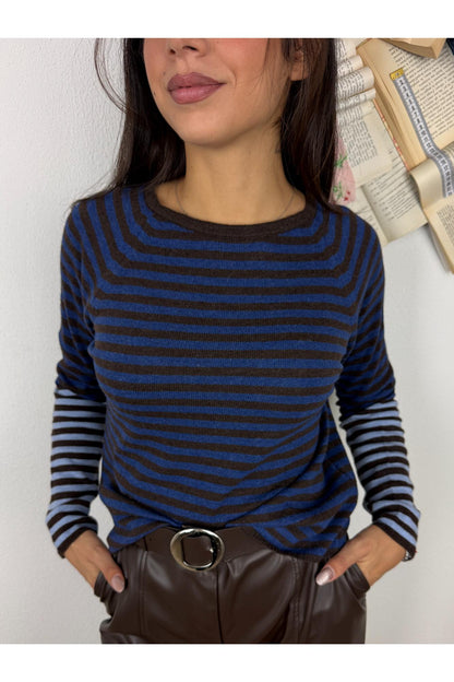 LE STREGHE Maglione rigato Le streghe Moro