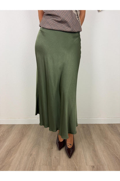 METOO Gonna lunga di raso Metoo - Blu Verde