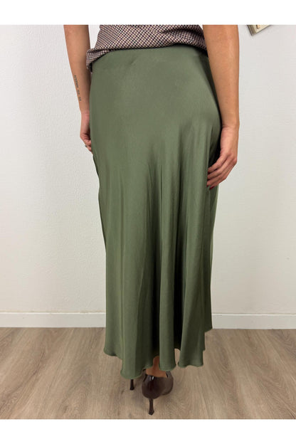METOO Gonna lunga di raso Metoo - Blu Verde