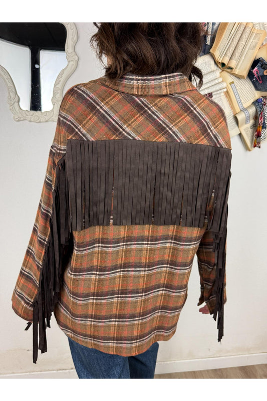 METOO Camicia a quadri Metoo Tabacco