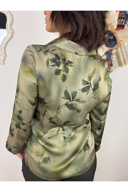 METOO Camicia fantasia in viscosa Metoo Verde